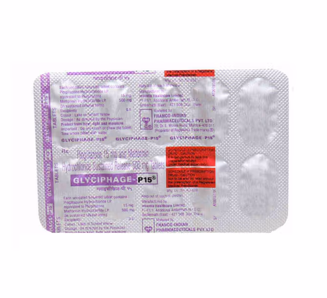 GLYCIPHAGE P 15 TAB -10'S