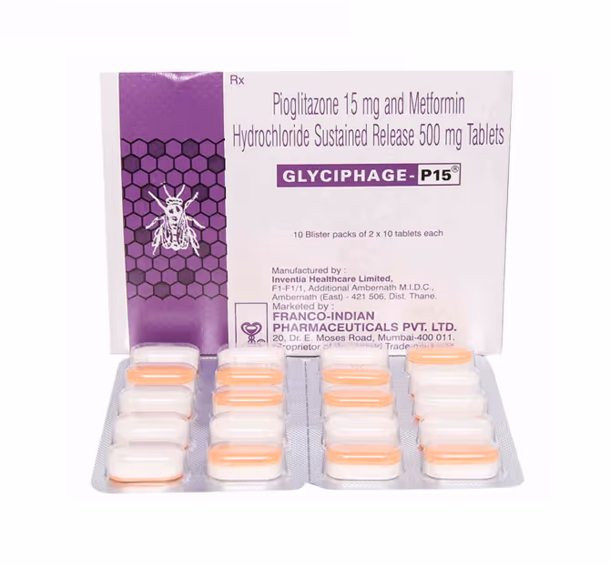 GLYCIPHAGE P 15 TAB -10'S