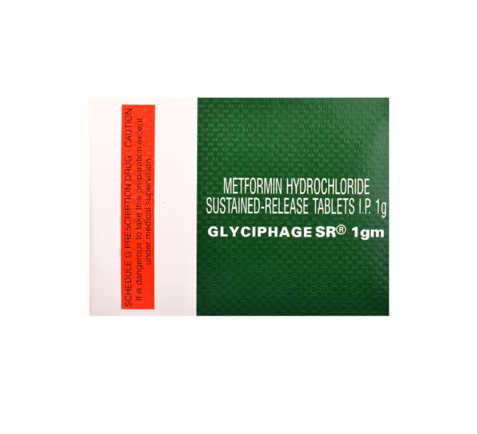 GLYCIPHAGE SR 1GM TAB - 10'S