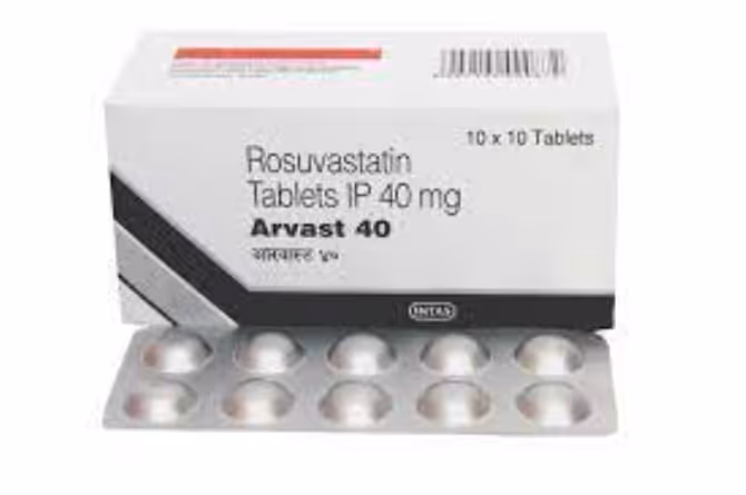 Arvast 40mg Tablet 10'S