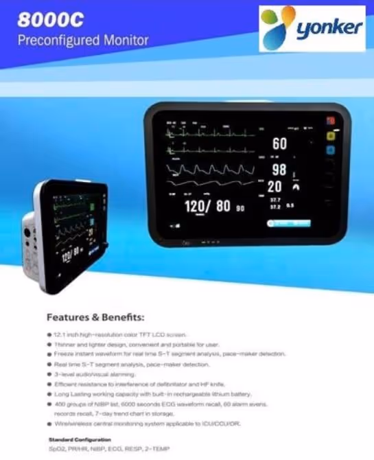 Yonker YK -8000C Patient Monitor