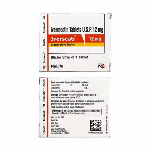 Iverscab 12mg Tablet 1's