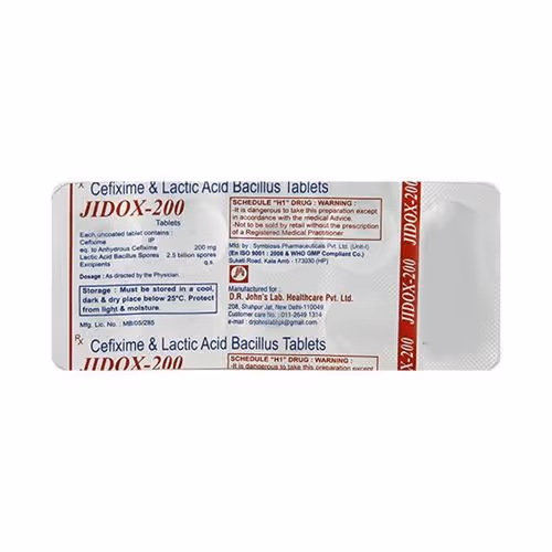 Jidox 200mg Tablet 10'S